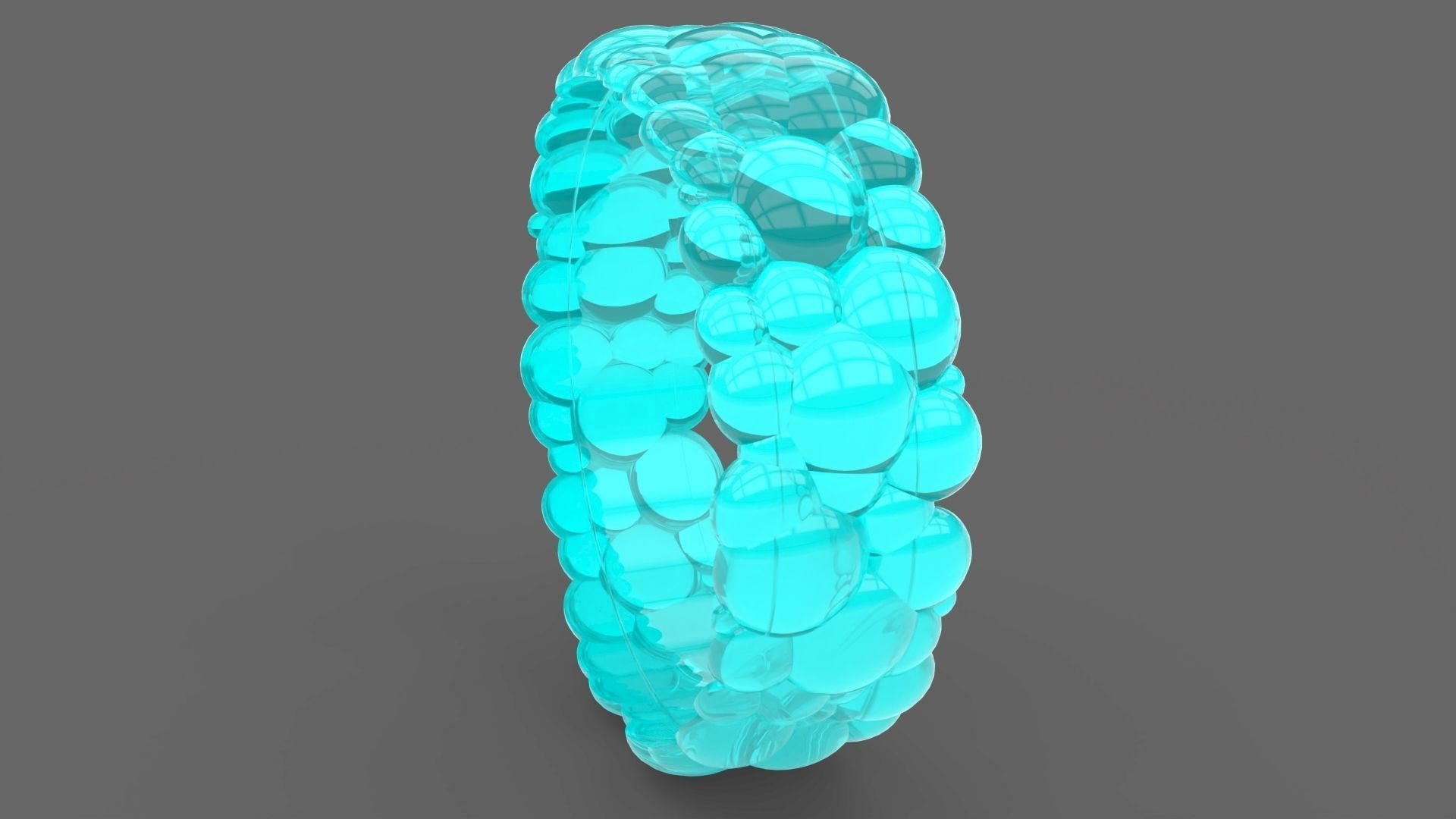 Bubble Ring 3D print model_2