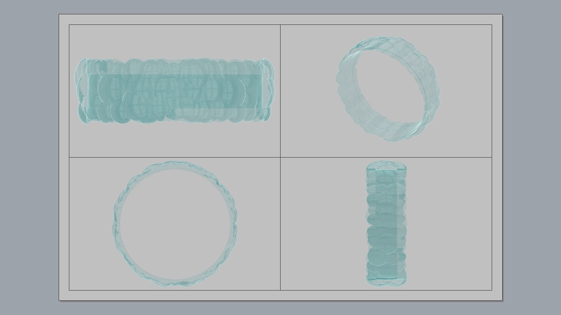 Bubble Ring 3D print model_8