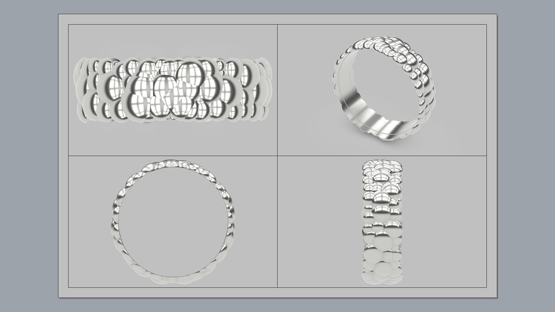 Bubble Ring 3D print model_9