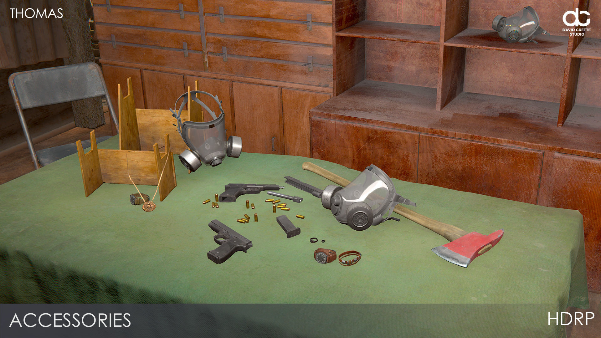 Adventure Character Thomas from Pack 1 Low-poly 3D model_35