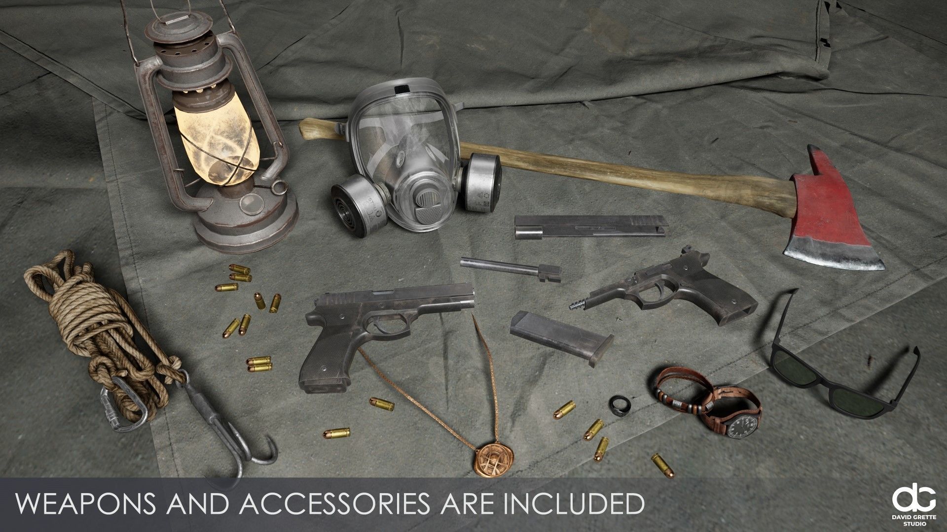 Adventure Character Thomas from Pack 1 Low-poly 3D model_7