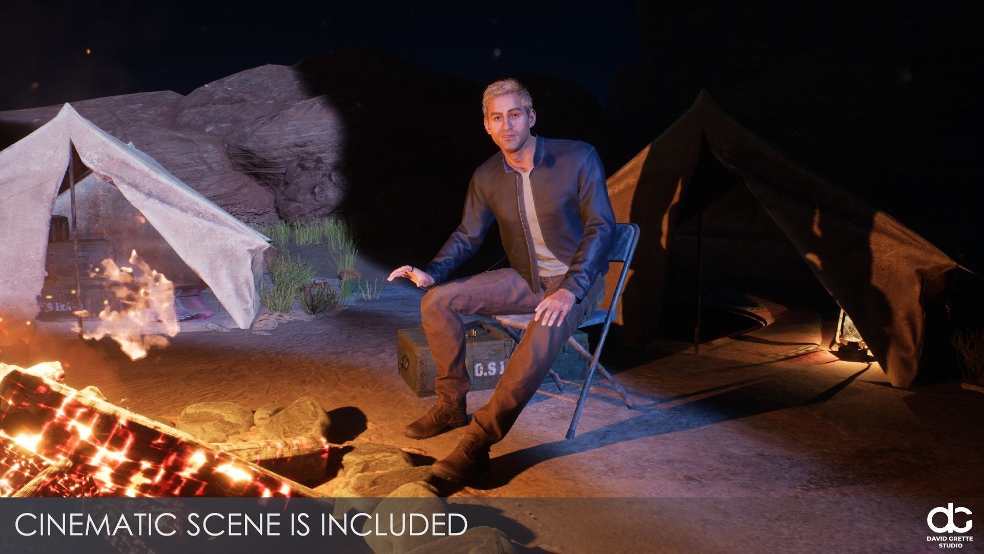 Adventure Character Thomas from Pack 1 Low-poly 3D model_8