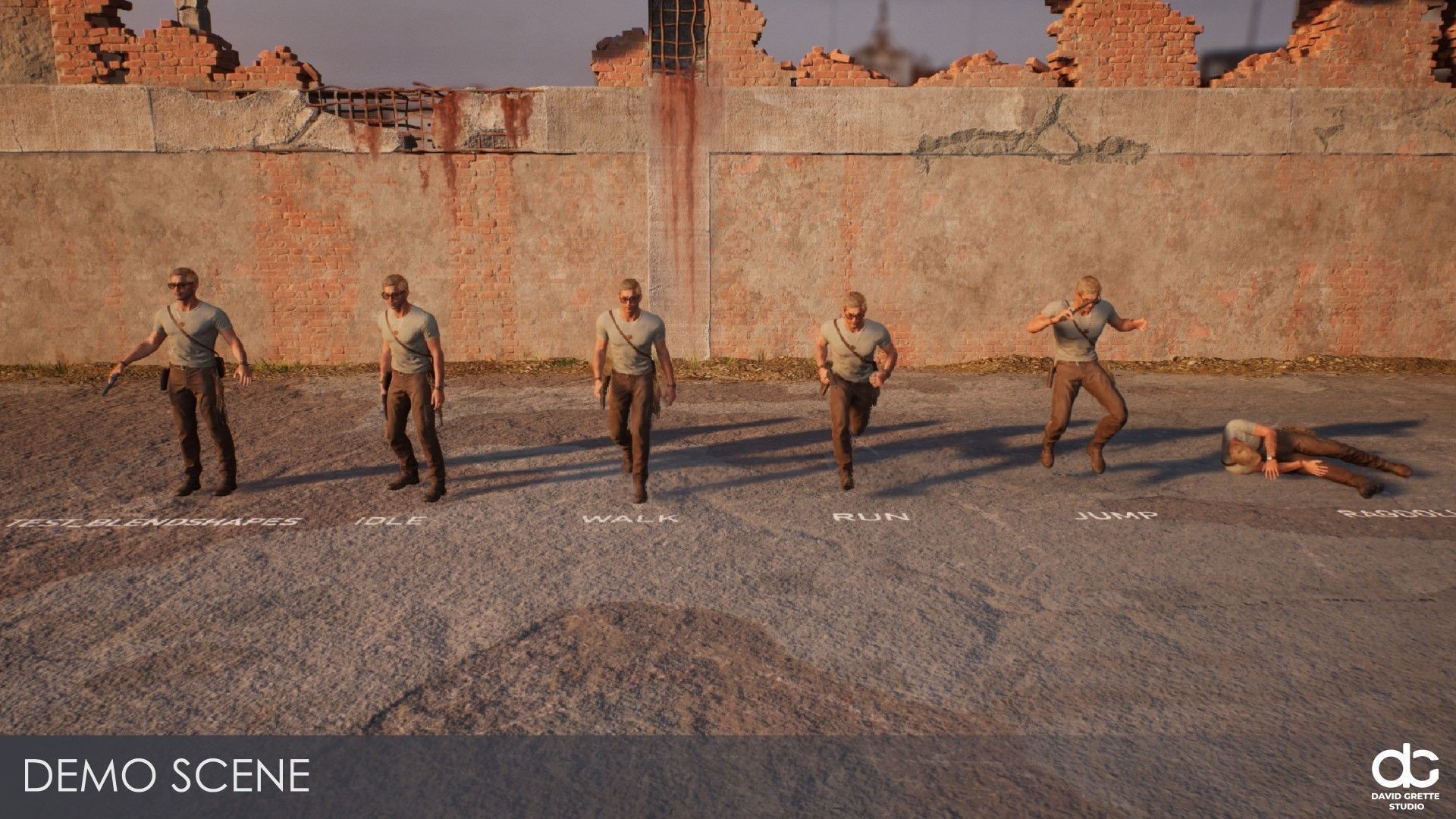 Adventure Character Thomas from Pack 1 Low-poly 3D model_25