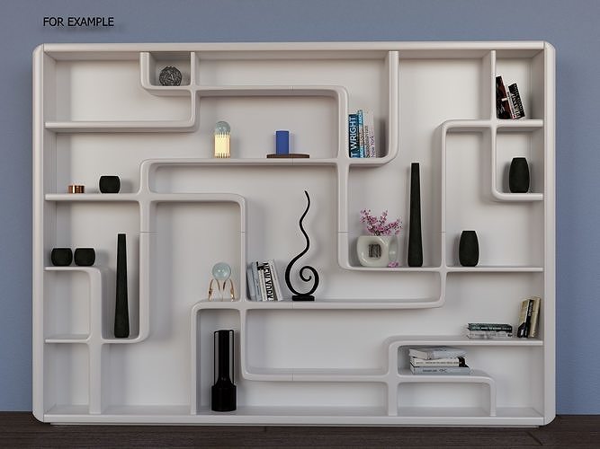 modern library 3D model