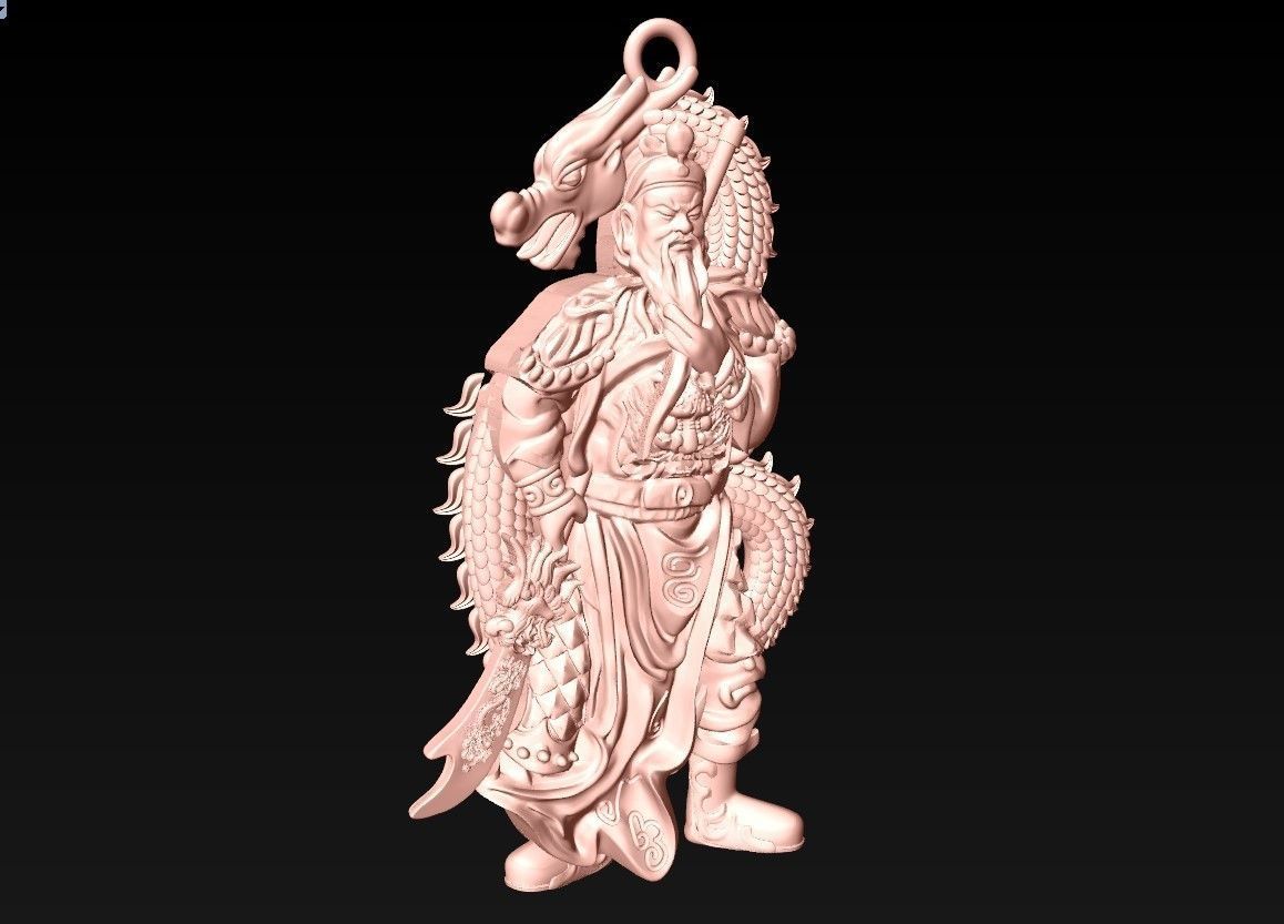 Guan Yu Pendant - N628534 3D print model_6