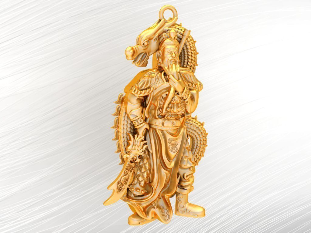 Guan Yu Pendant - N628534 3D print model_1