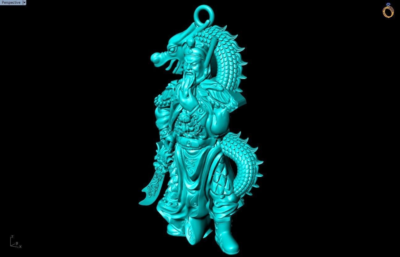 Guan Yu Pendant - N628534 3D print model_15