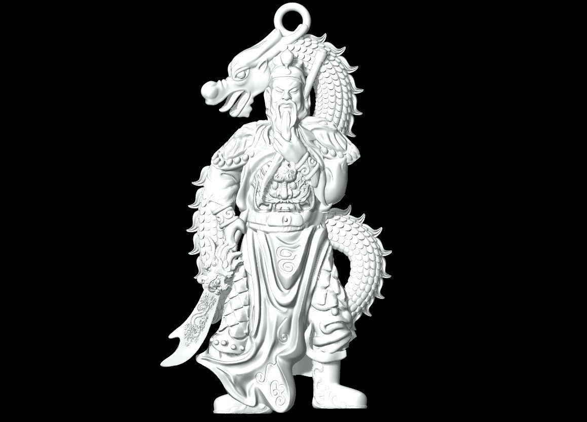 Guan Yu Pendant - N628534 3D print model_12