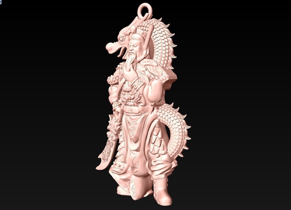 Guan Yu Pendant - N628534 3D print model_5