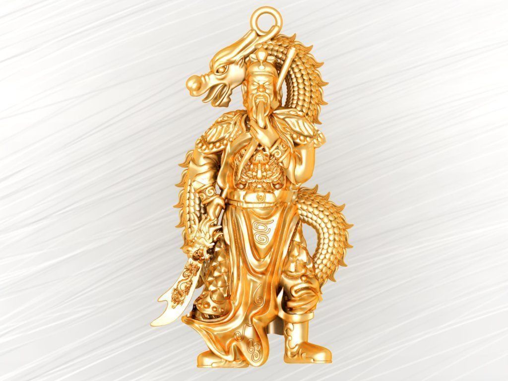 Guan Yu Pendant - N628534 3D print model_4