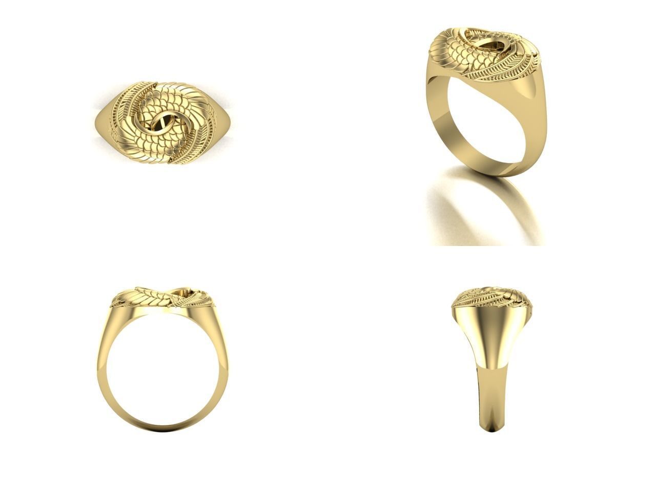 Attractive ring 3D print model_2