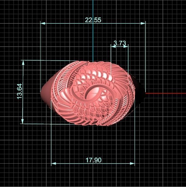 Attractive ring 3D print model_8