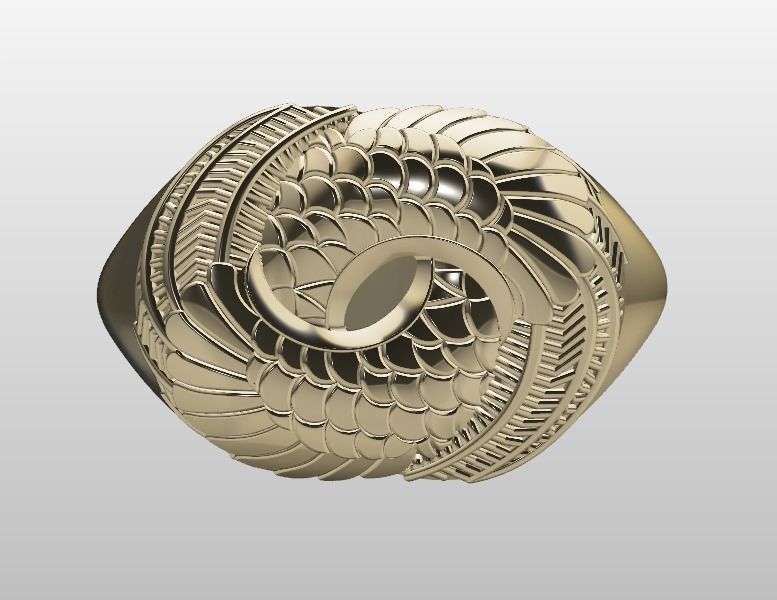 Attractive ring 3D print model_6