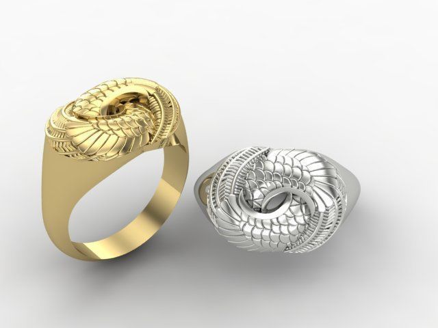 Attractive ring 3D print model_4
