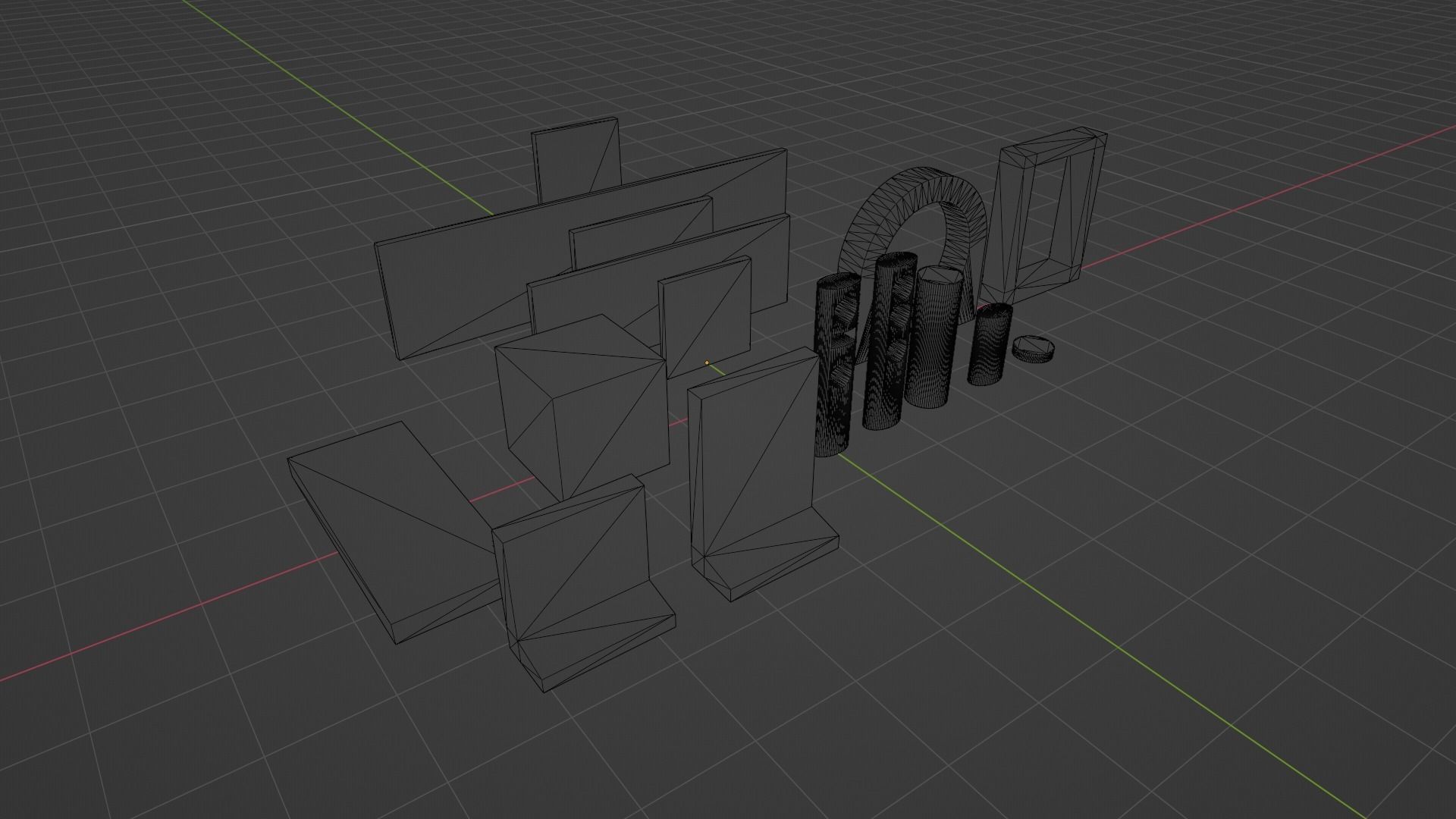 BDSM Concrete Props Low-poly 3D model_10