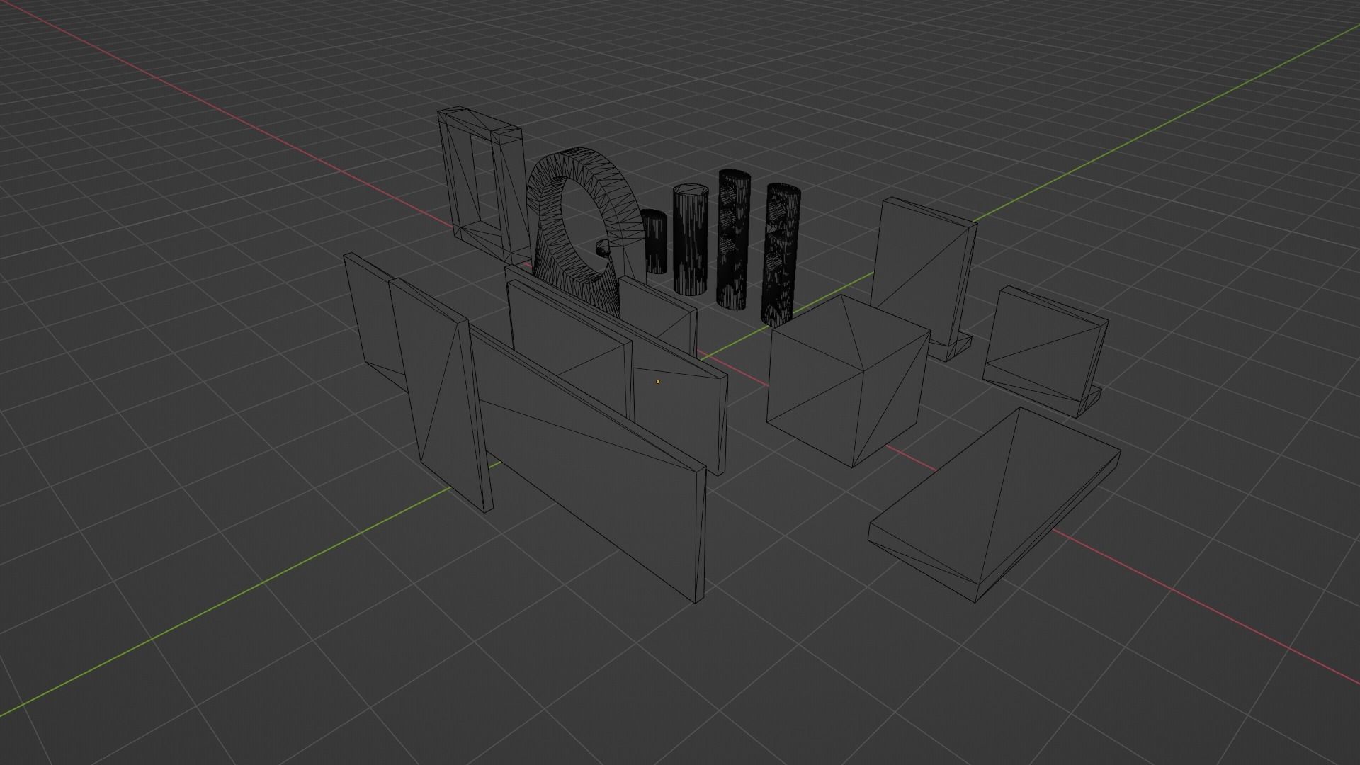 BDSM Concrete Props Low-poly 3D model_8