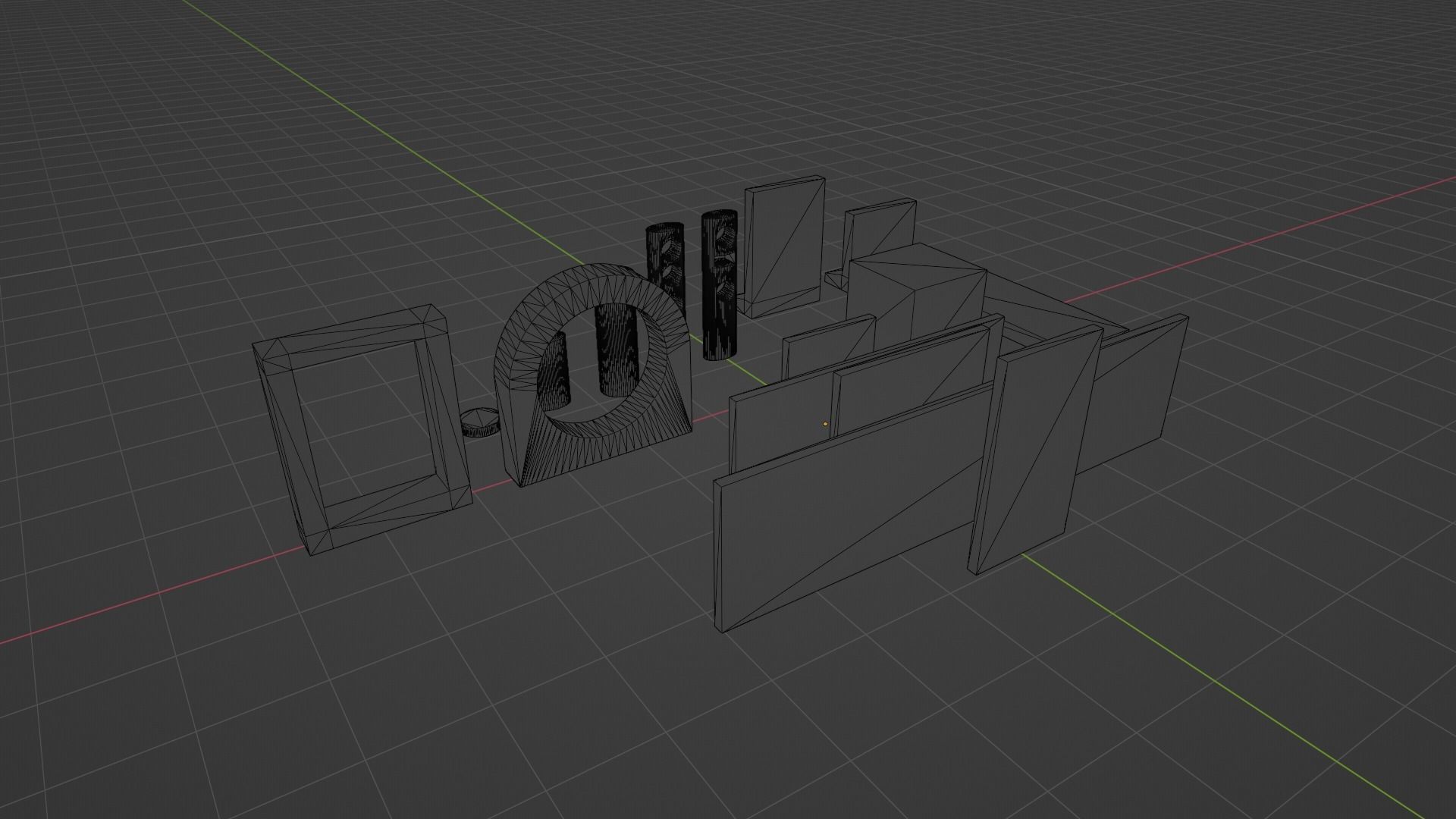 BDSM Concrete Props Low-poly 3D model_9