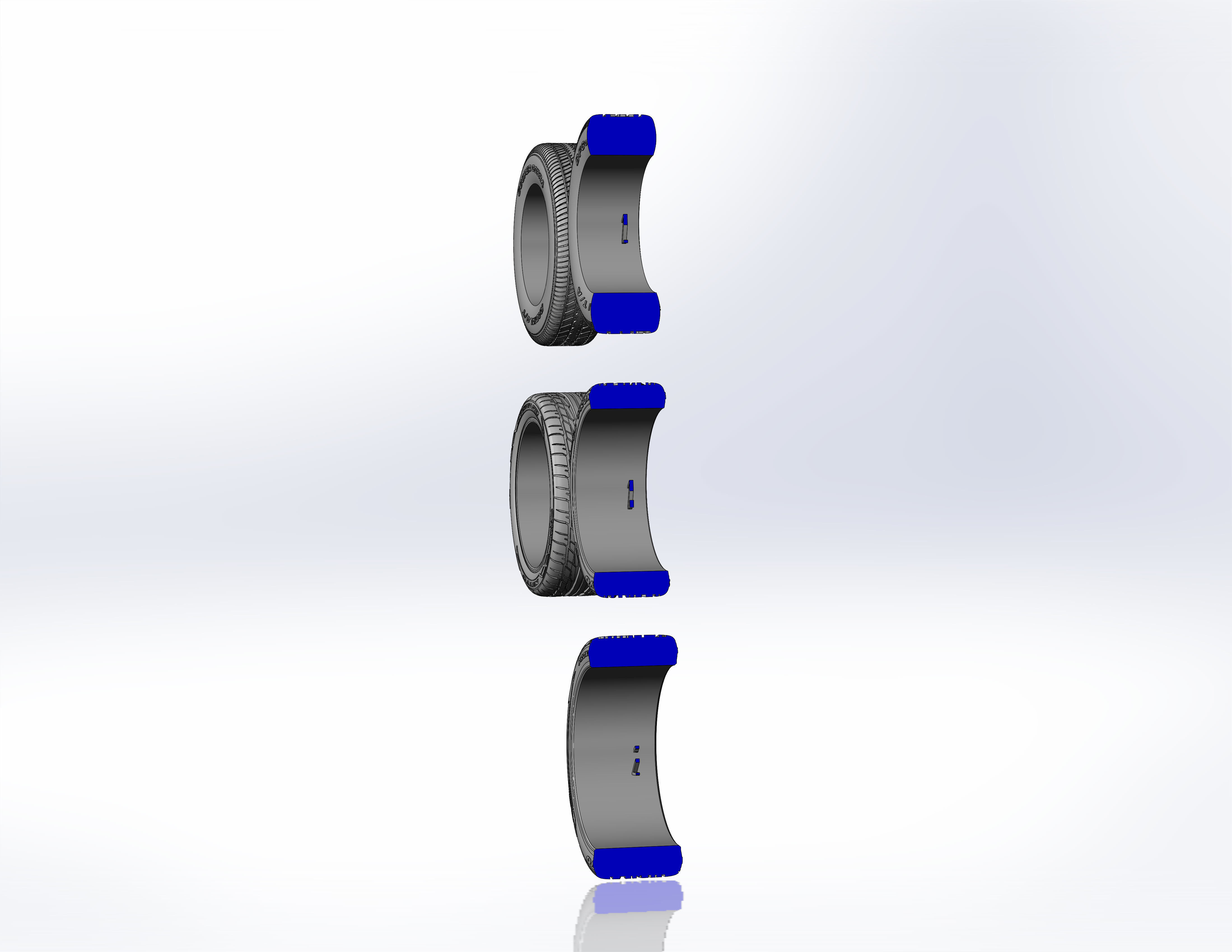 Set of tyres for scale models 3D print model_14