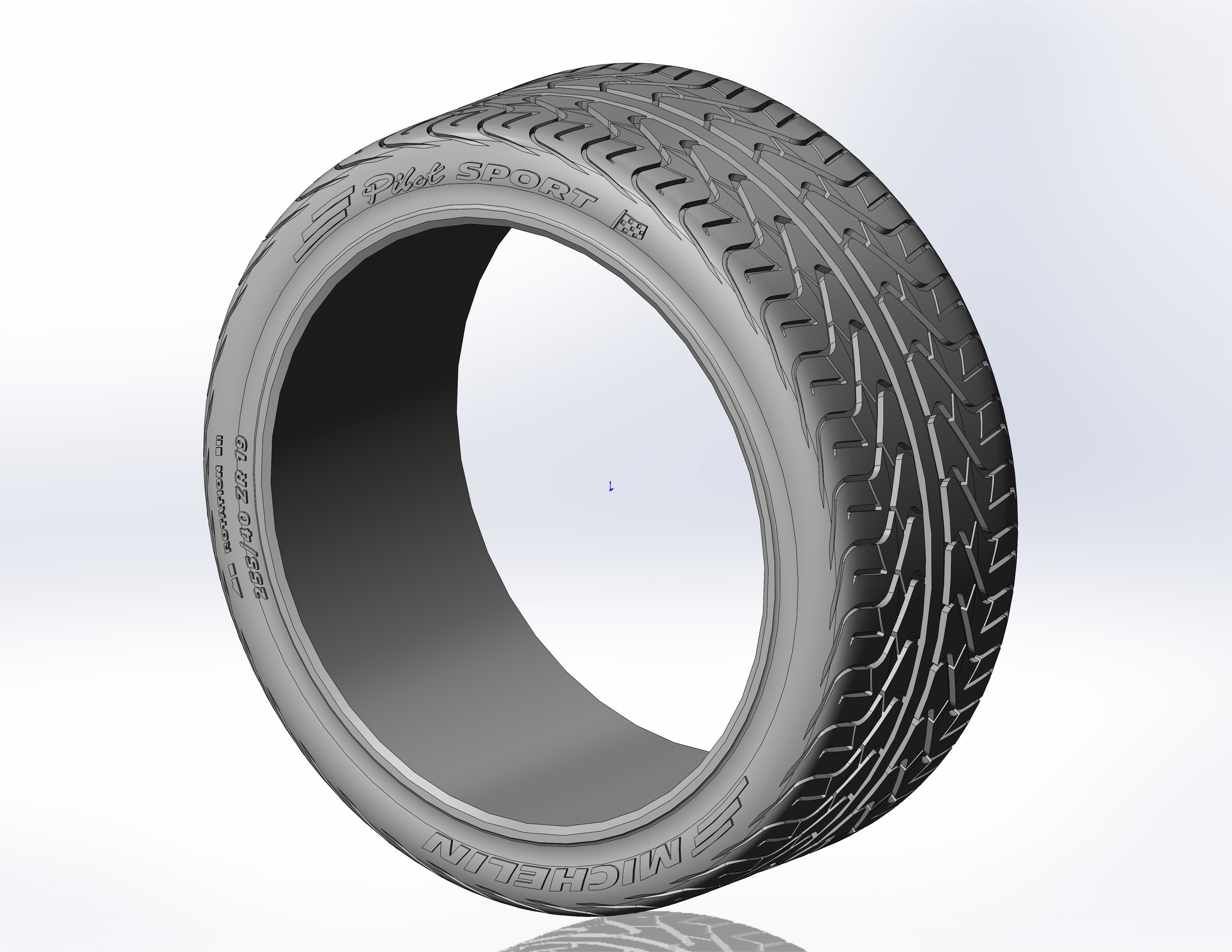 Set of tyres for scale models 3D print model_9