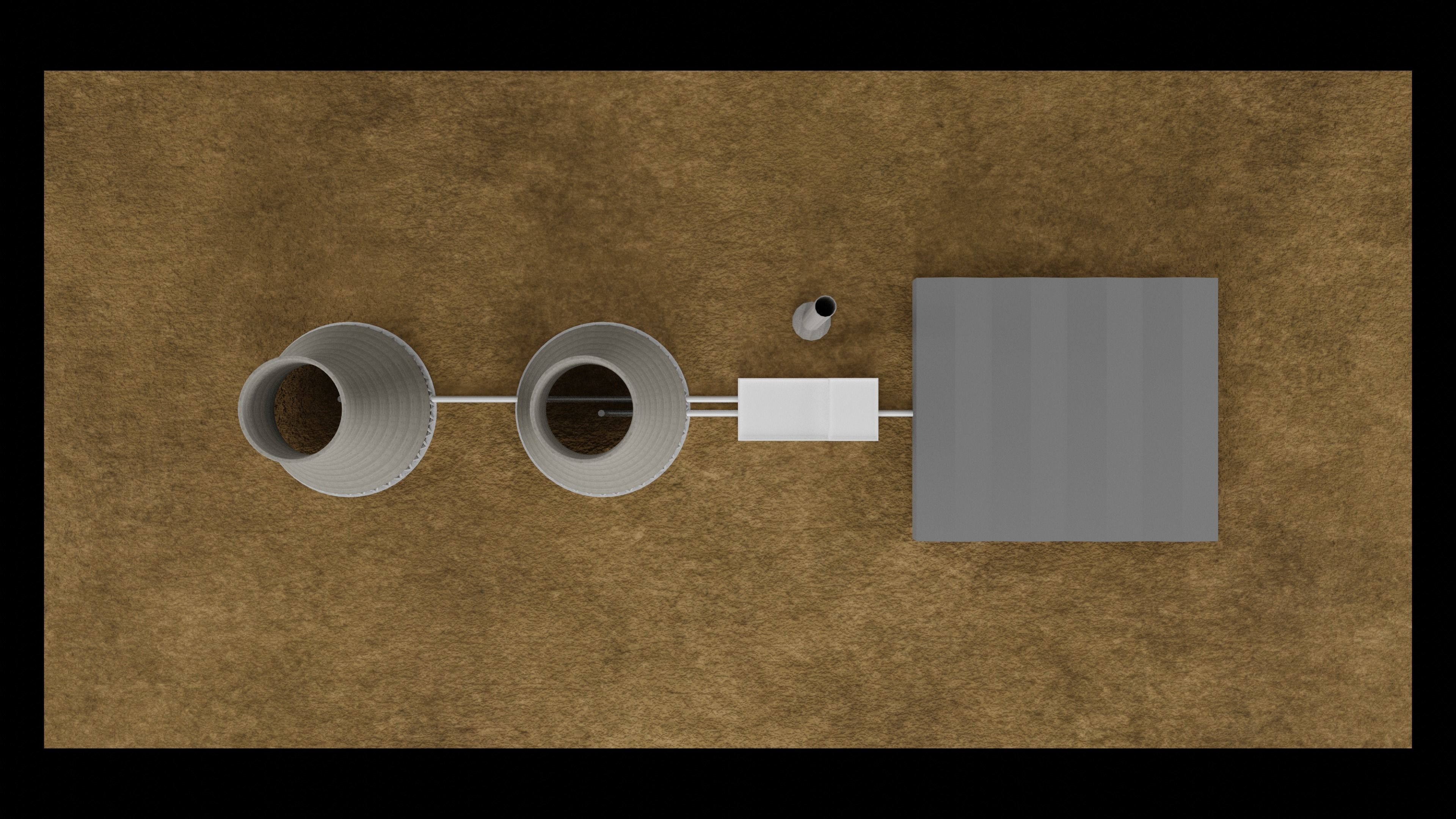 Nuclear Power Station 3D Model Low-poly 3D model_7