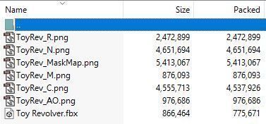 Toy Revolver 3D model_10