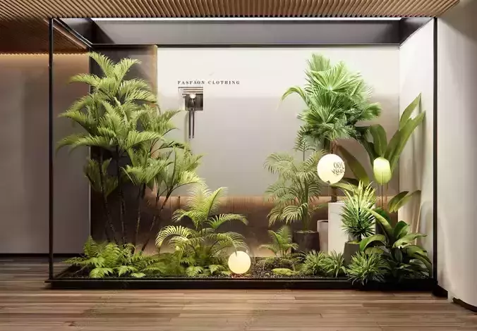 Indoor plant landscape