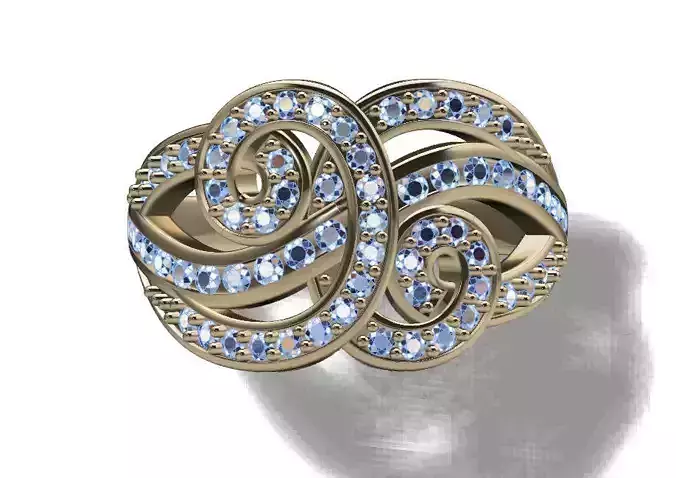 Fashion Ring 3D print model