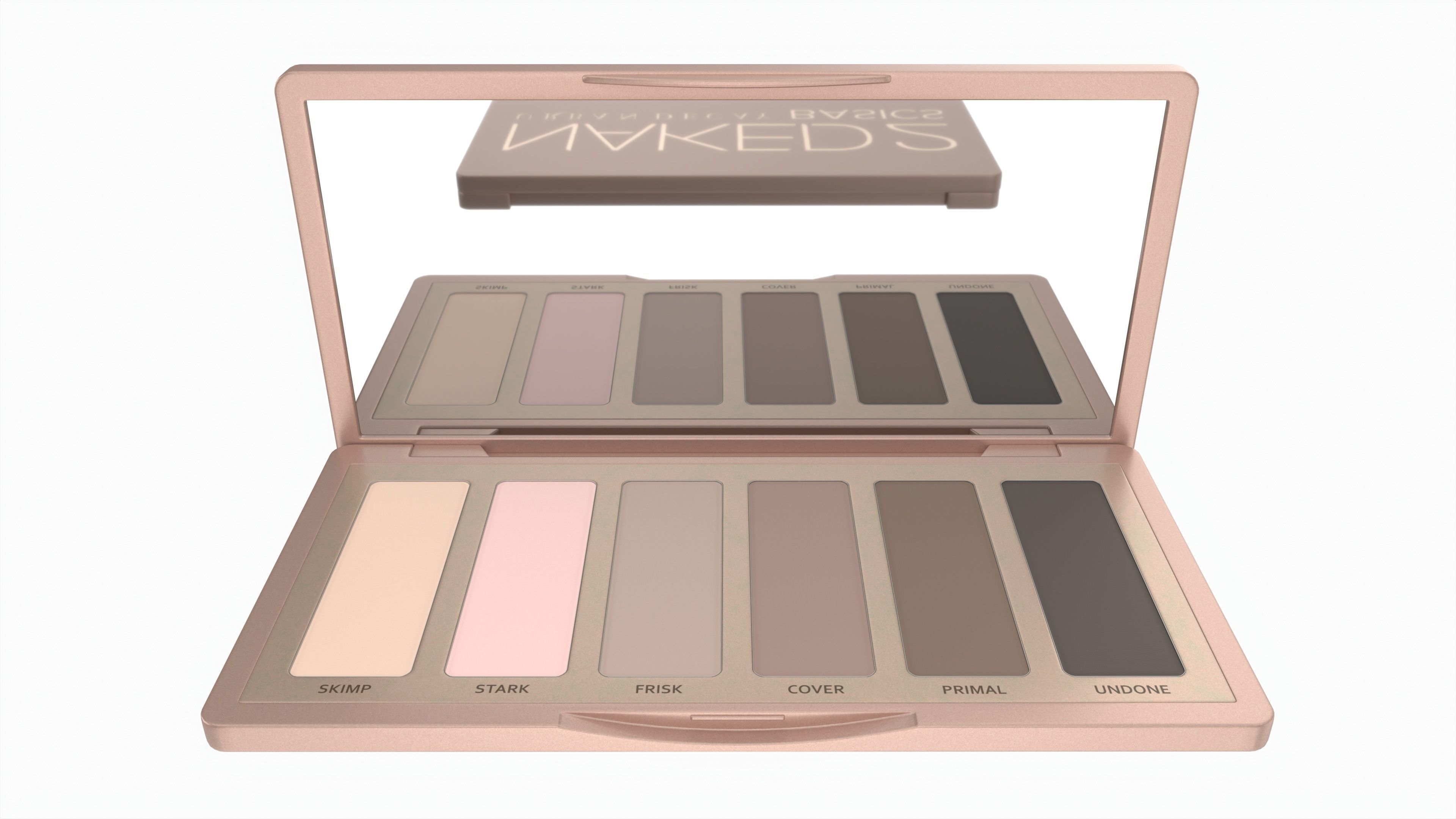 Eyeshadow Palette 6 Shadows Urban Decay Naked 2 3D model_2