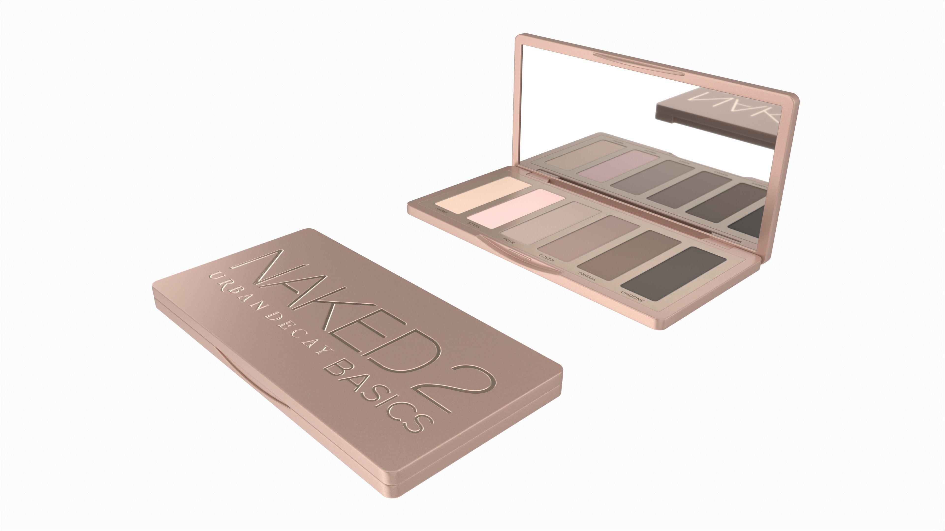 Eyeshadow Palette 6 Shadows Urban Decay Naked 2 3D model_1