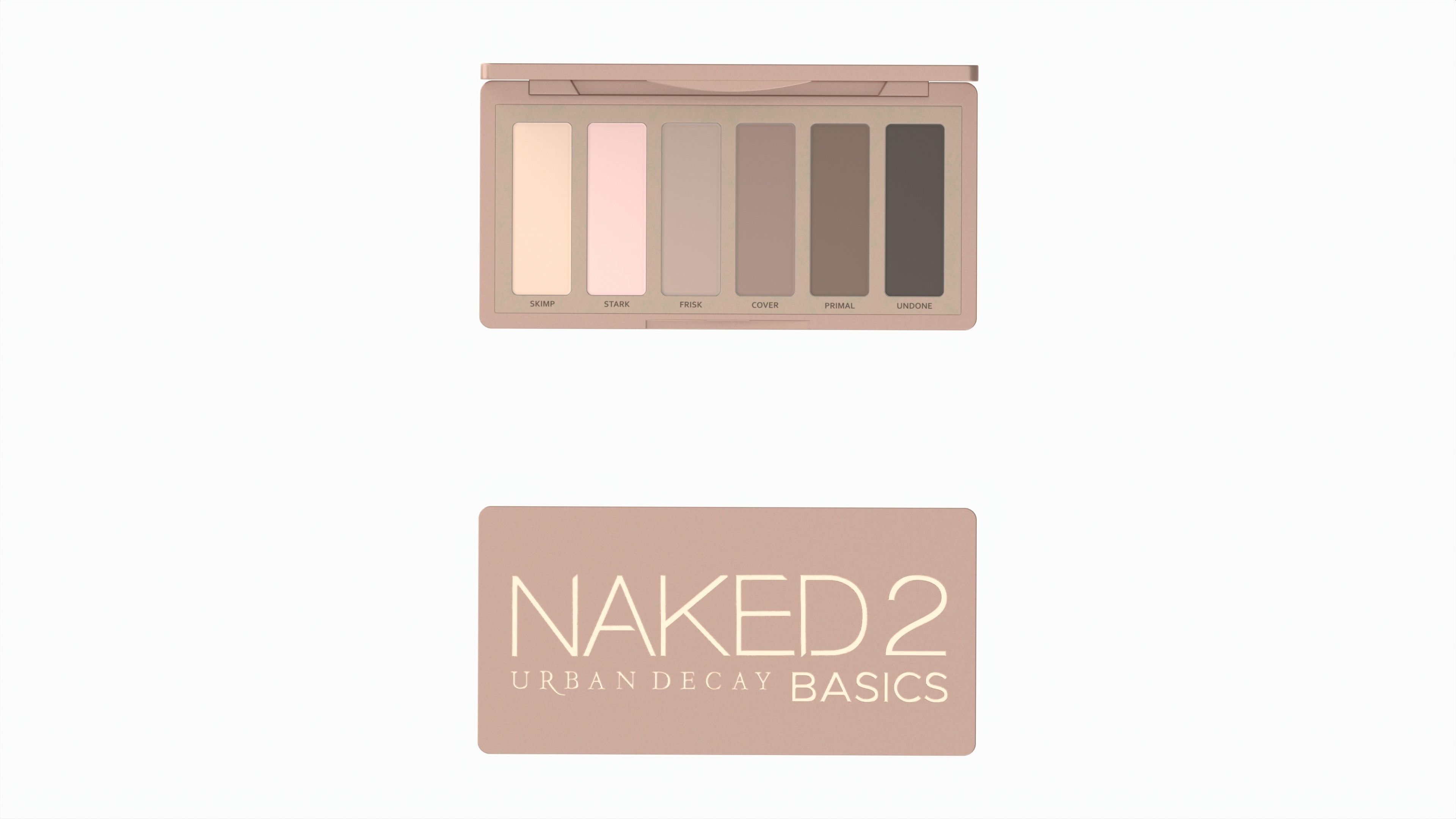 Eyeshadow Palette 6 Shadows Urban Decay Naked 2 3D model_5