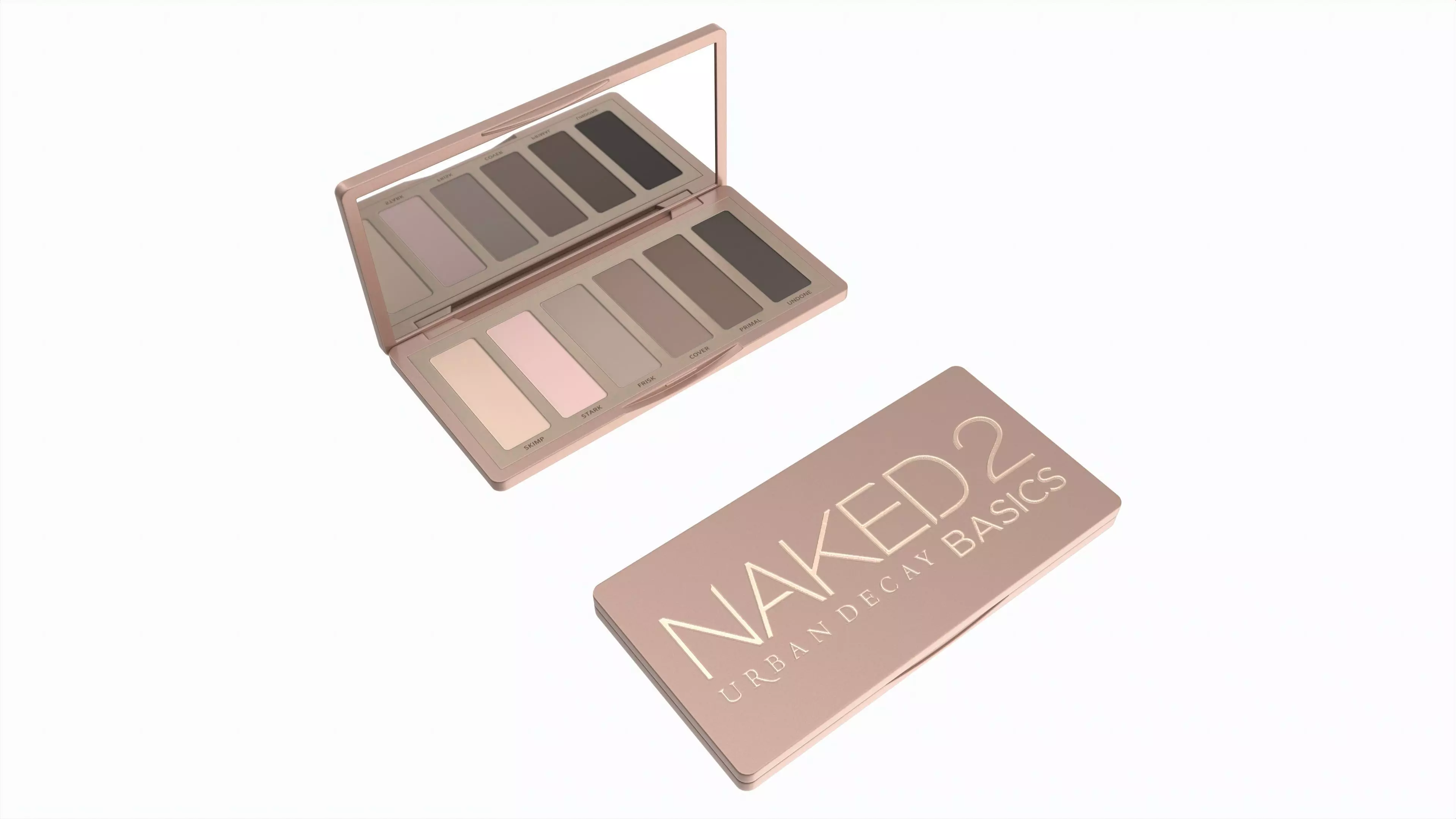 Eyeshadow Palette 6 Shadows Urban Decay Naked 2 3D model_0