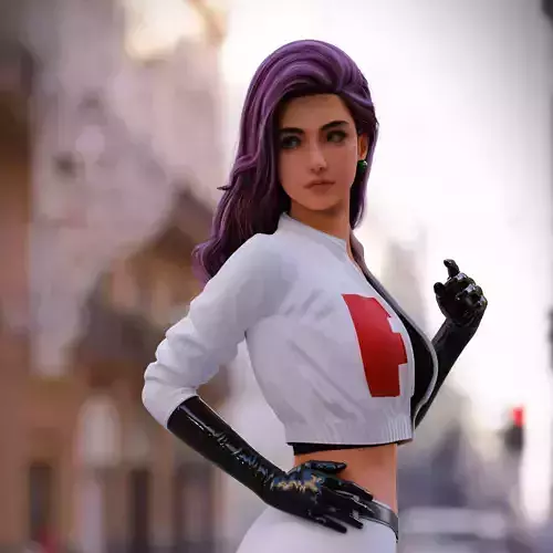 Jessie from pokemon - Game Ready