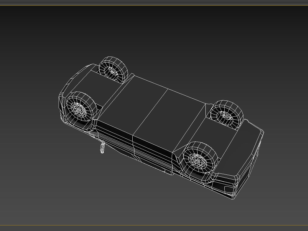 Standard Cab Pickup Truck 4x4 LOWEST Low-poly 3D model_8