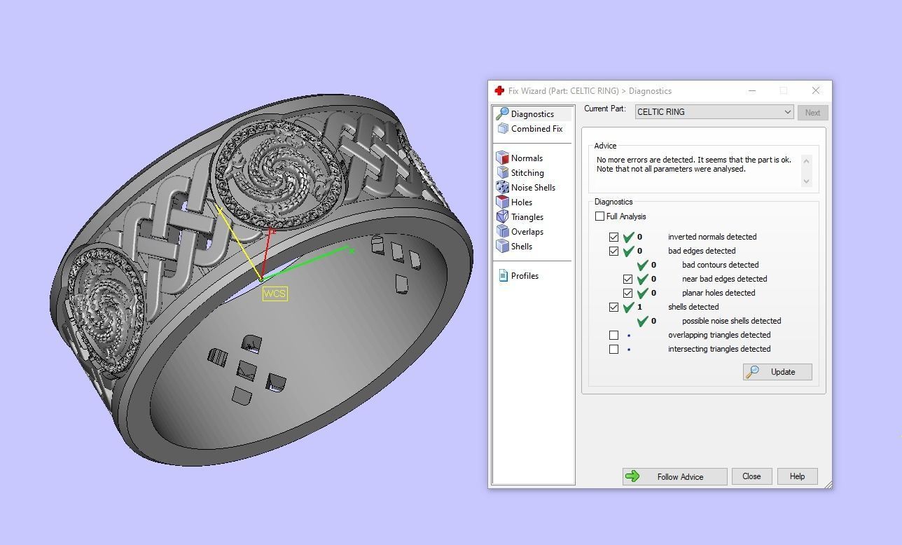 CELTIC RING Printable Model 3D print model_6