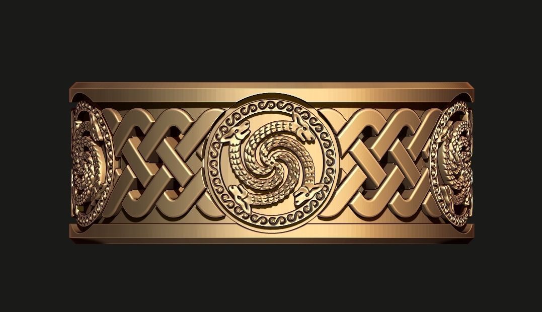 CELTIC RING Printable Model 3D print model_3