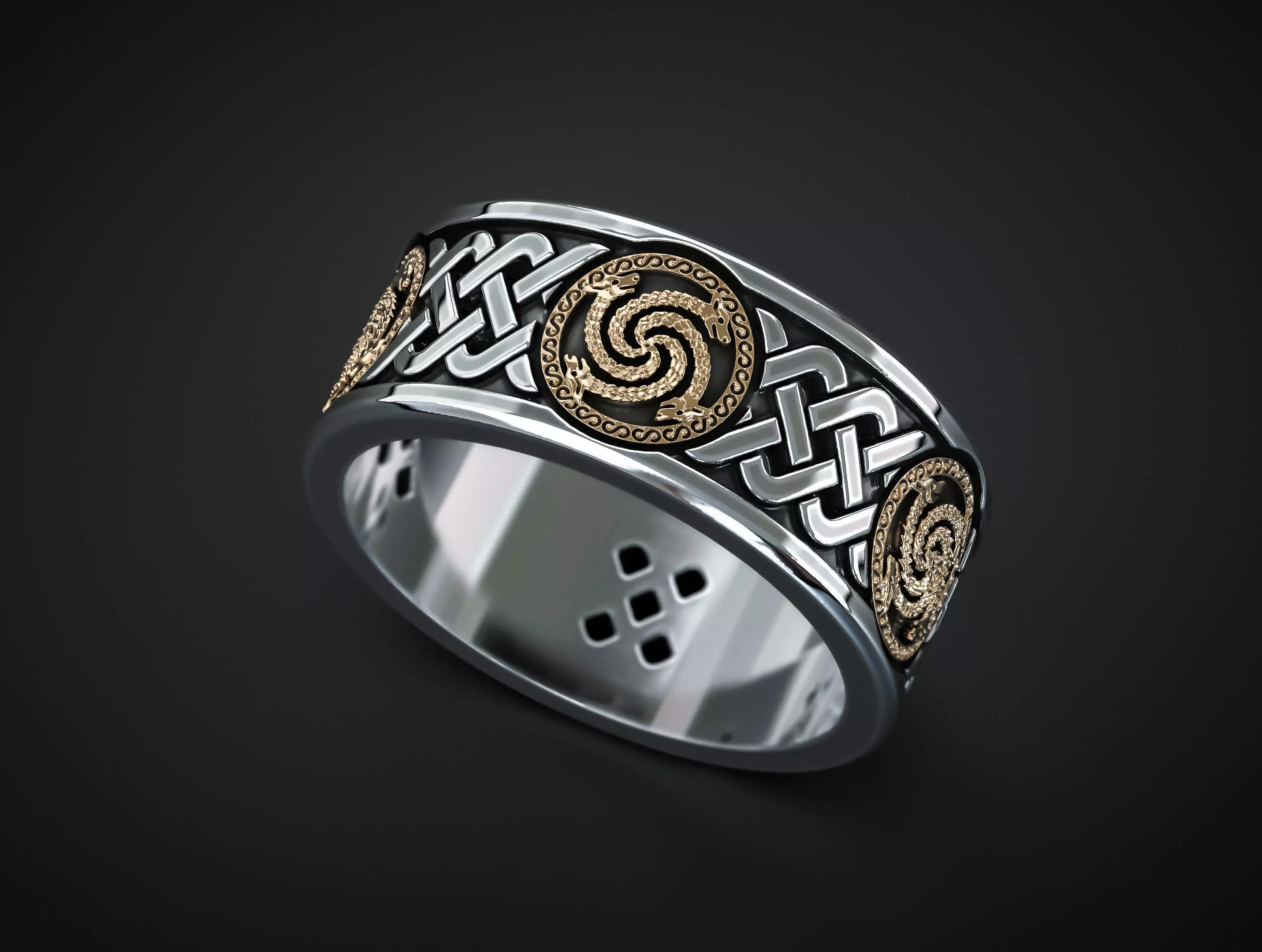 CELTIC RING Printable Model 3D print model_0