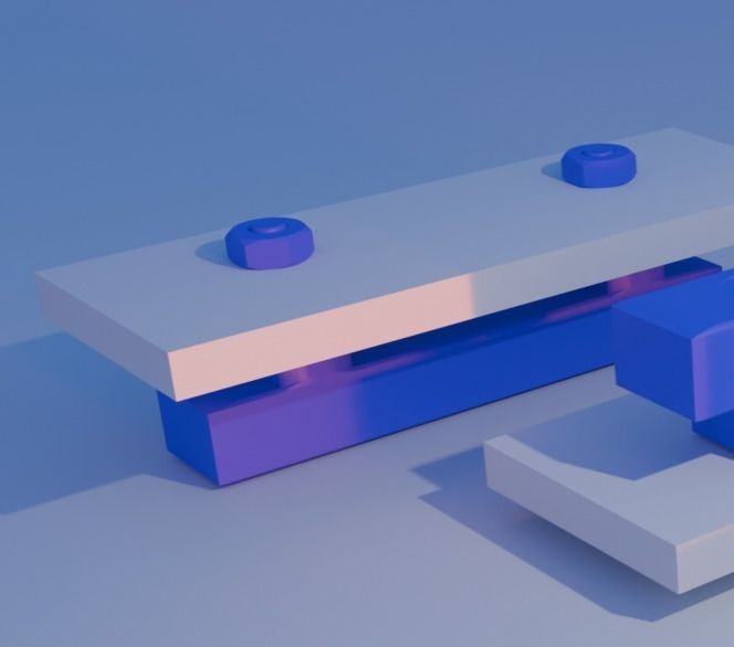 Drawer handle 3D print model_4