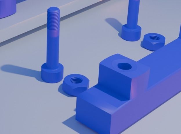 Drawer handle 3D print model_3