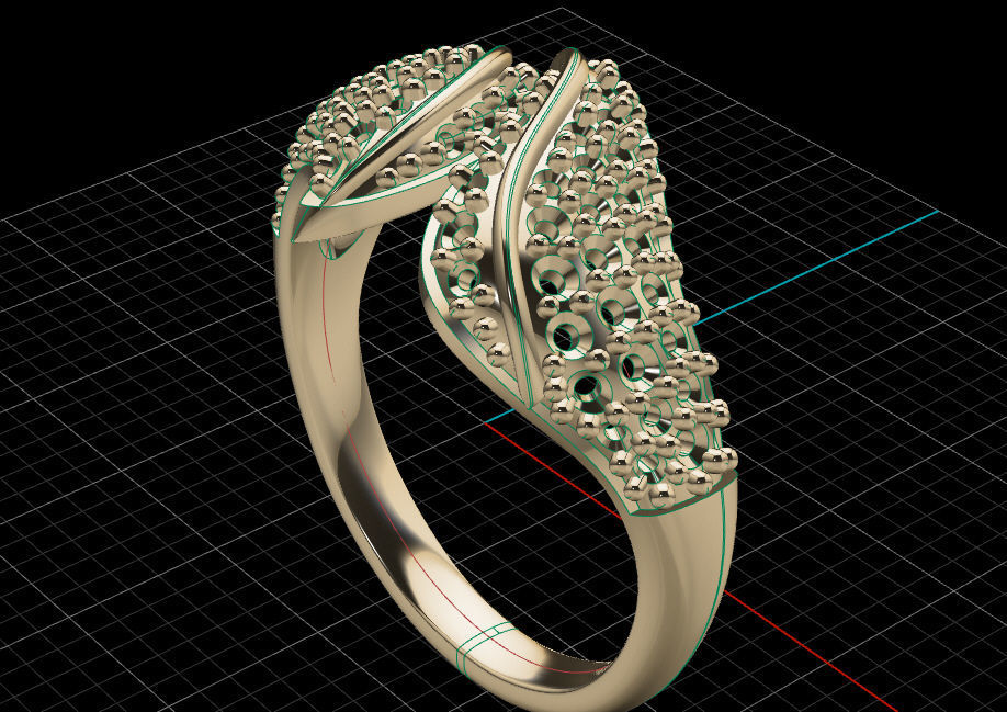 Fashion Ring 3D print model_16