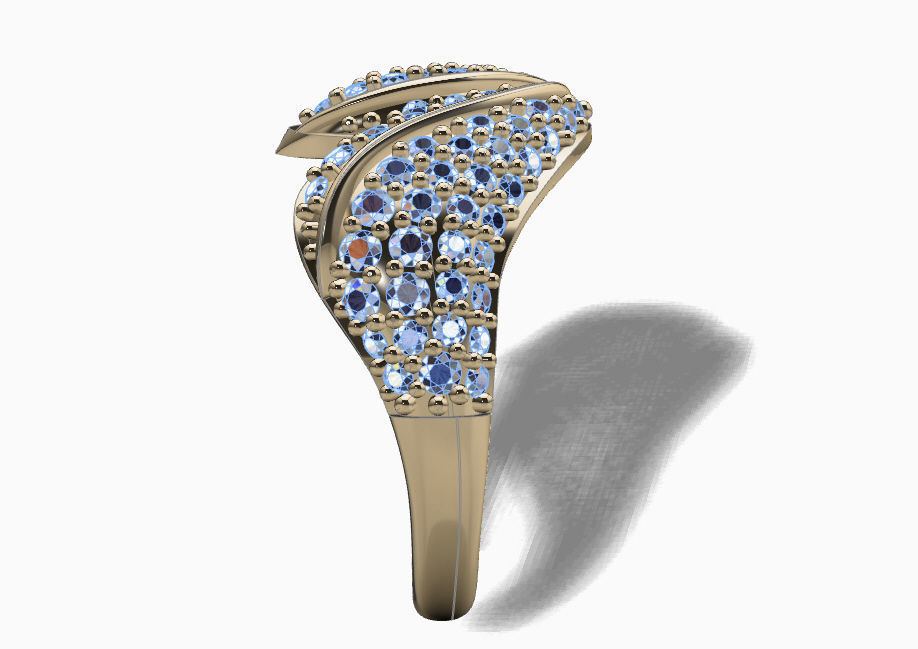 Fashion Ring 3D print model_3