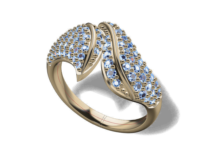 Fashion Ring 3D print model_1