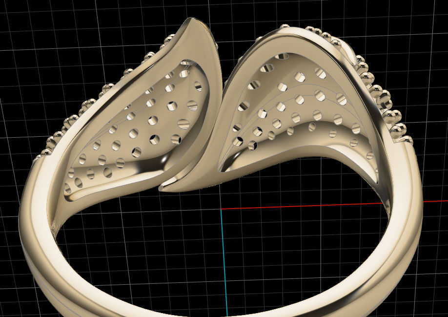 Fashion Ring 3D print model_6