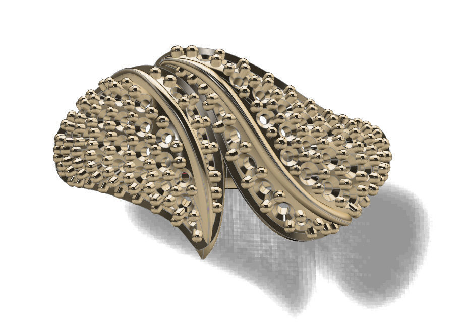 Fashion Ring 3D print model_5