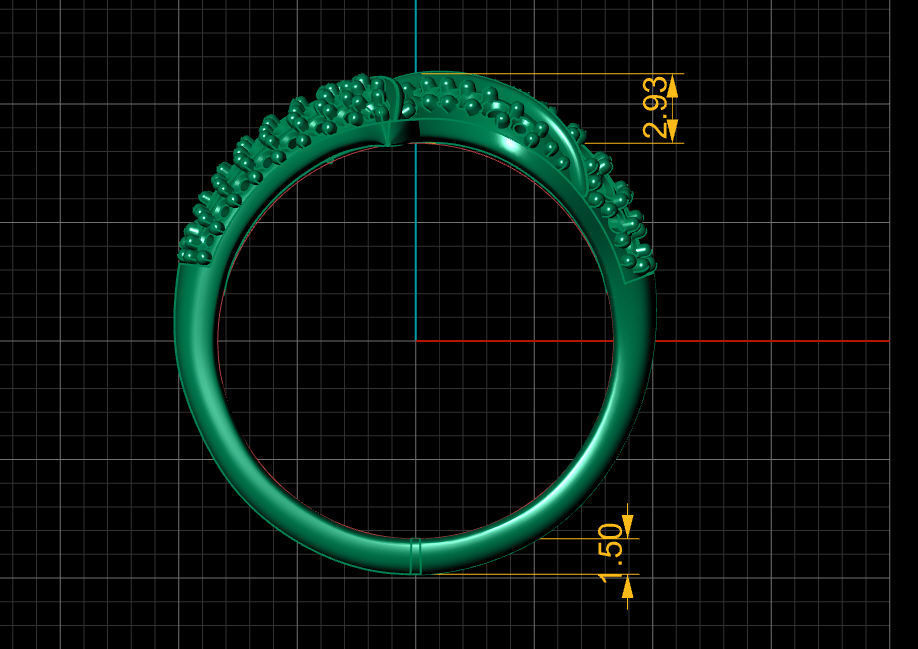 Fashion Ring 3D print model_4