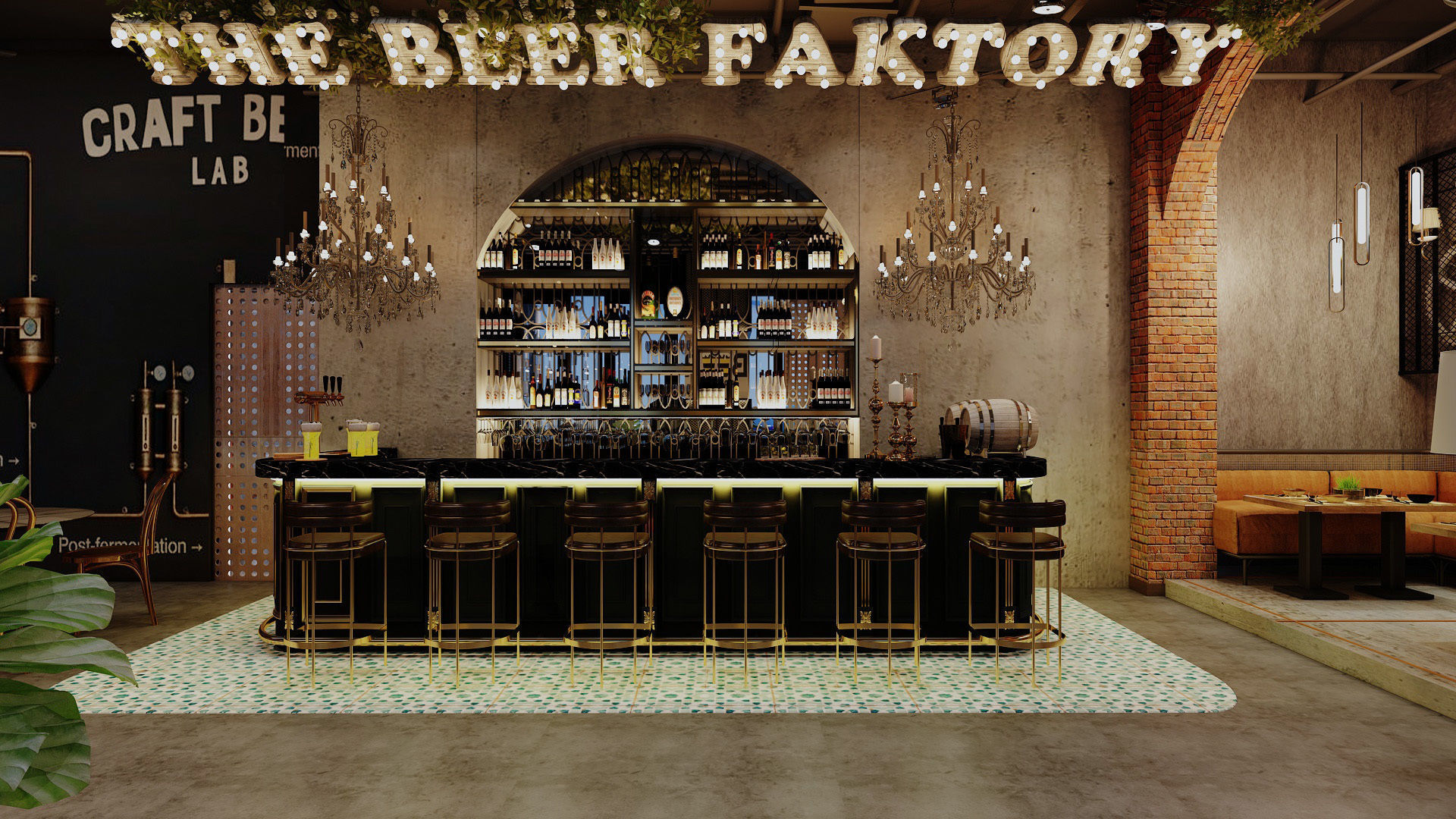 Restaurant and Bar 3D model_3