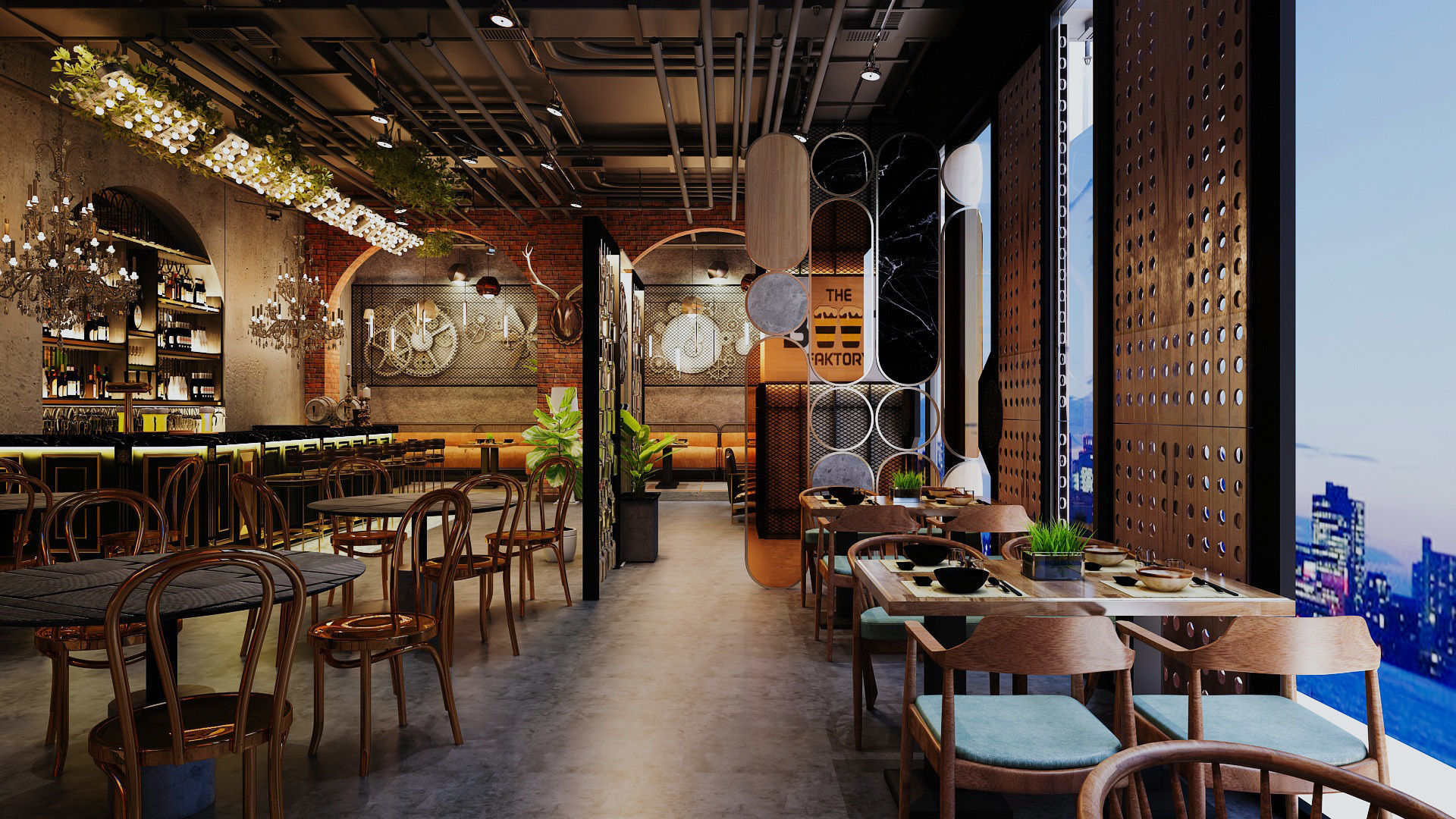 Restaurant and Bar 3D model_5