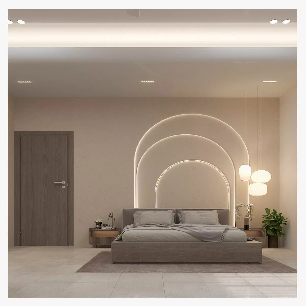 Bedroom Boho Bedroom Design 3D model
