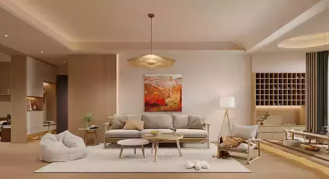 Japanese style living room