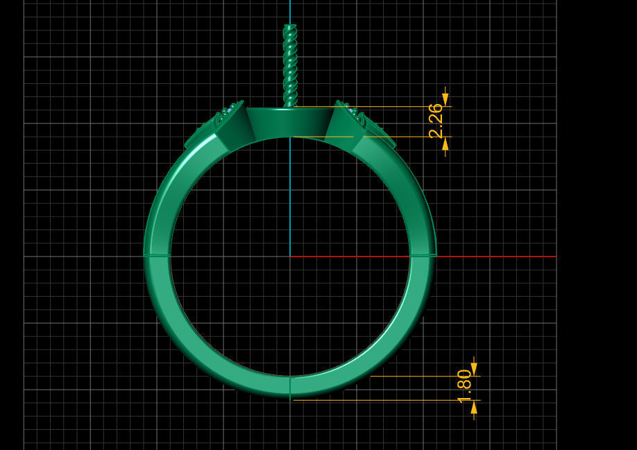 pearl ring 3D print model_10