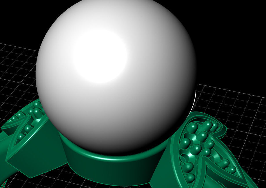 pearl ring 3D print model_12